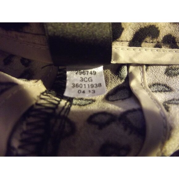 Victoria's Secret Ankle Pants 0 x 27"inseam brown black animal print low rise sk - Picture 7 of 7